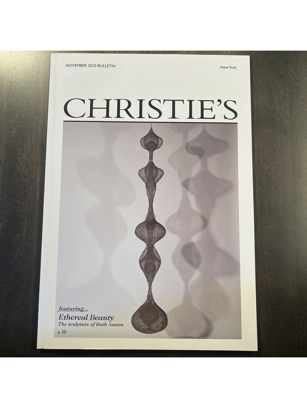 Christie's NY Nov. 2010 Catalog - Ft. Ethereal Beauty, Sculpture Of Ruth Asawa